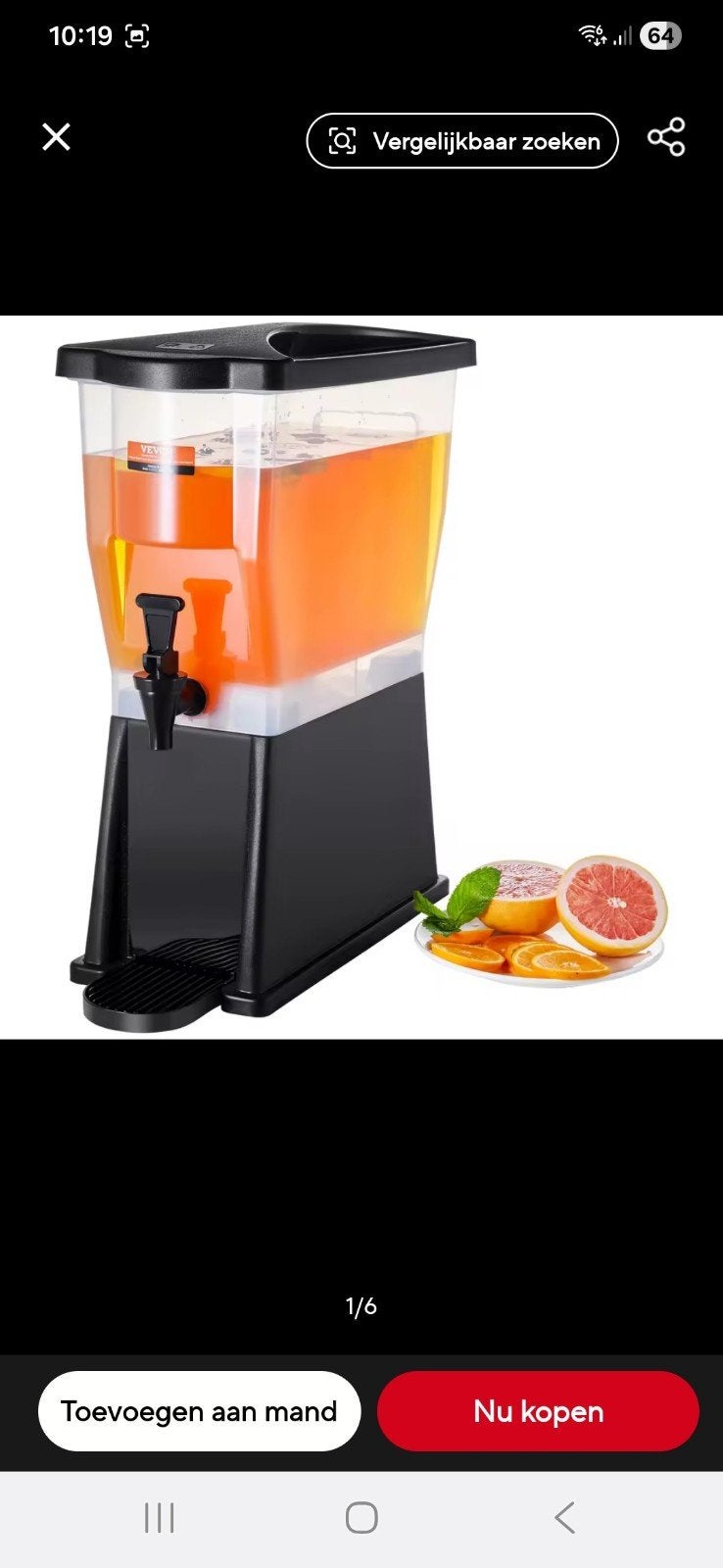 Nieuwe sapdispenser - Ideaal voor feesten., Ophalen of Verzenden, Nieuw