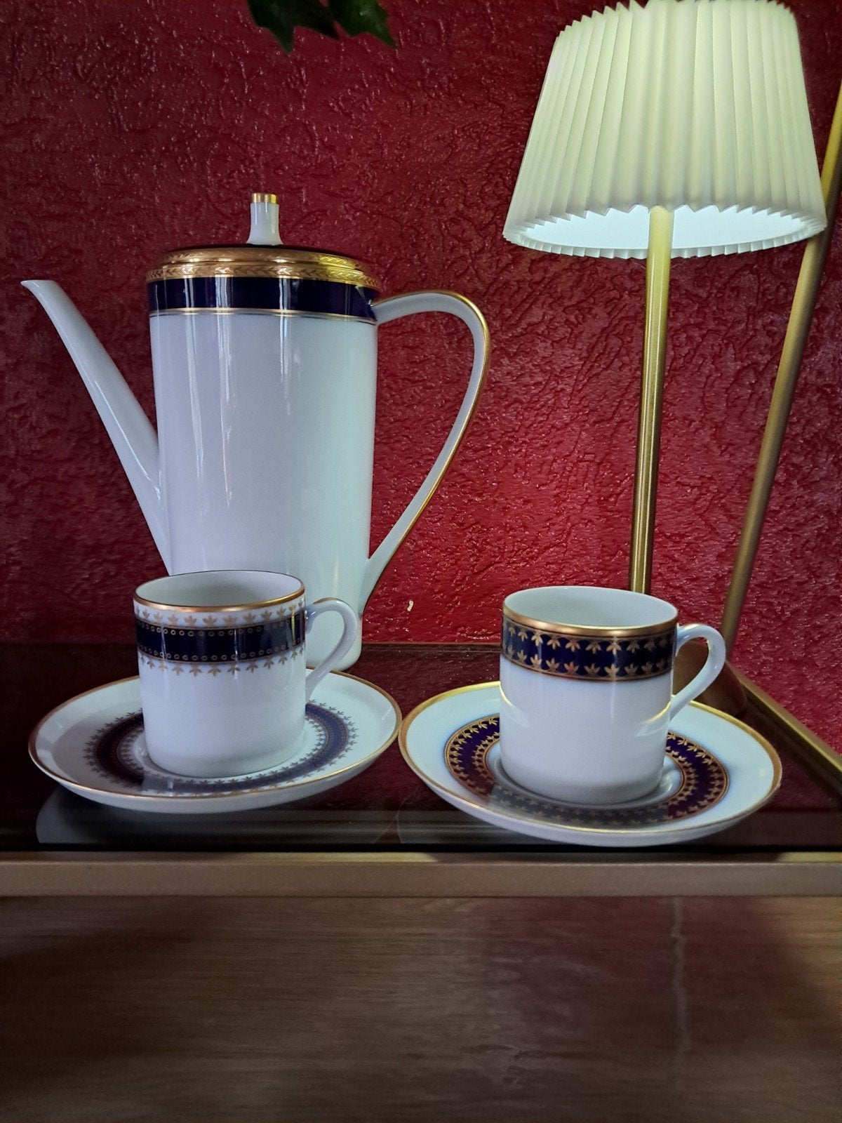 Vintage kopjes met schotels van Mosa. Per set:, Ophalen of Verzenden
