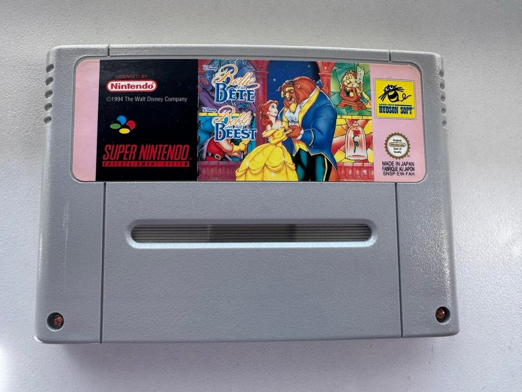 Disney's Belle's Quest & Beast's Quest SNES, Spelcomputers en Games, Games | Nintendo Super NES, Gebruikt, Avontuur en Actie, 1 speler