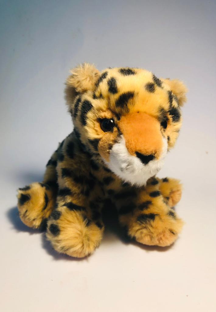 Kleine knuffel panter, pluche baby panter, Verzenden, Zo goed als nieuw, Overige typen