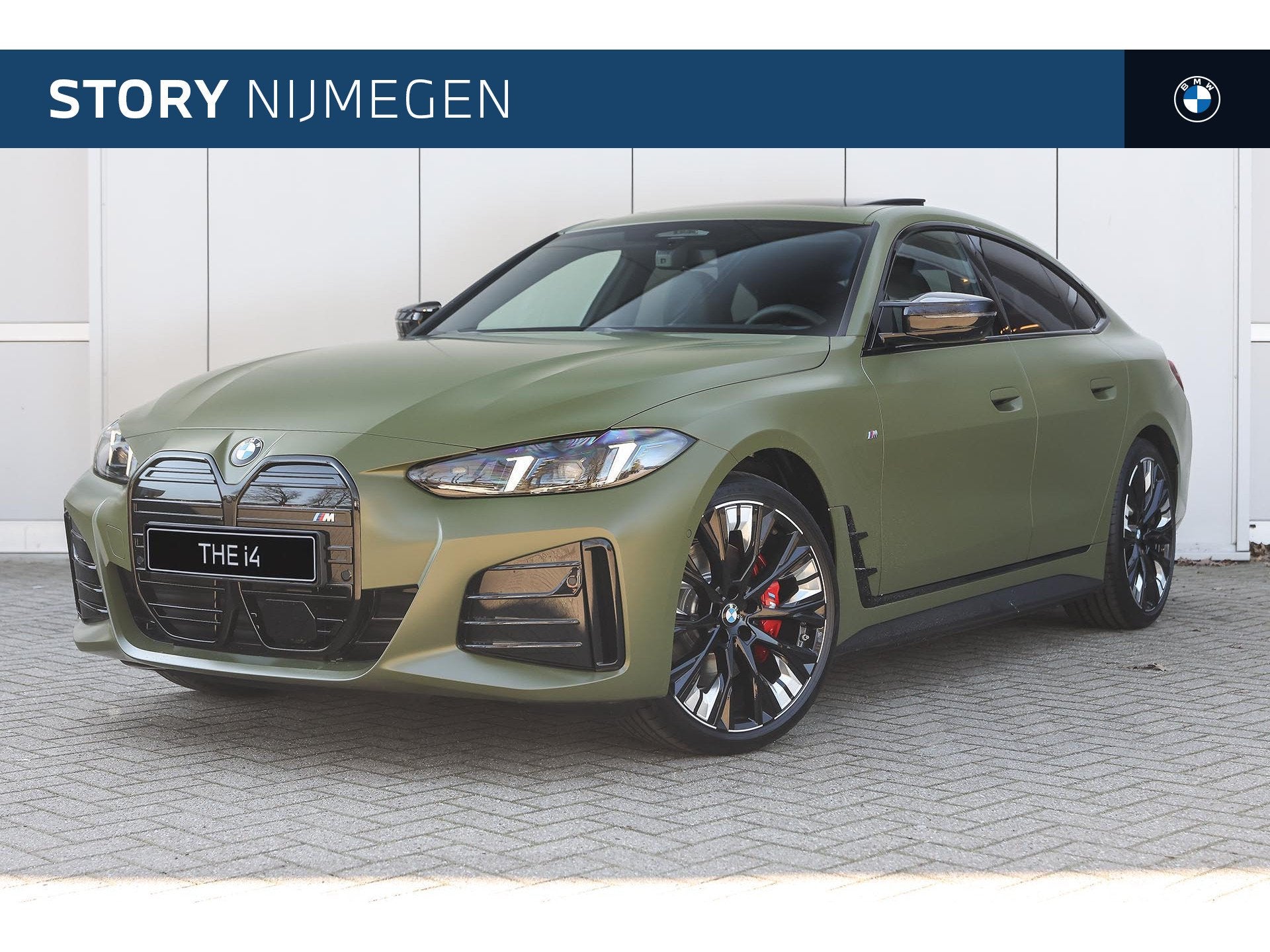 BMW i4 eDrive35 Gran Coupé M Sport / Schuif-kanteldak / Ada, Auto's, Dealer onderhouden, Achterwielaandrijving, Met garantie (alle)