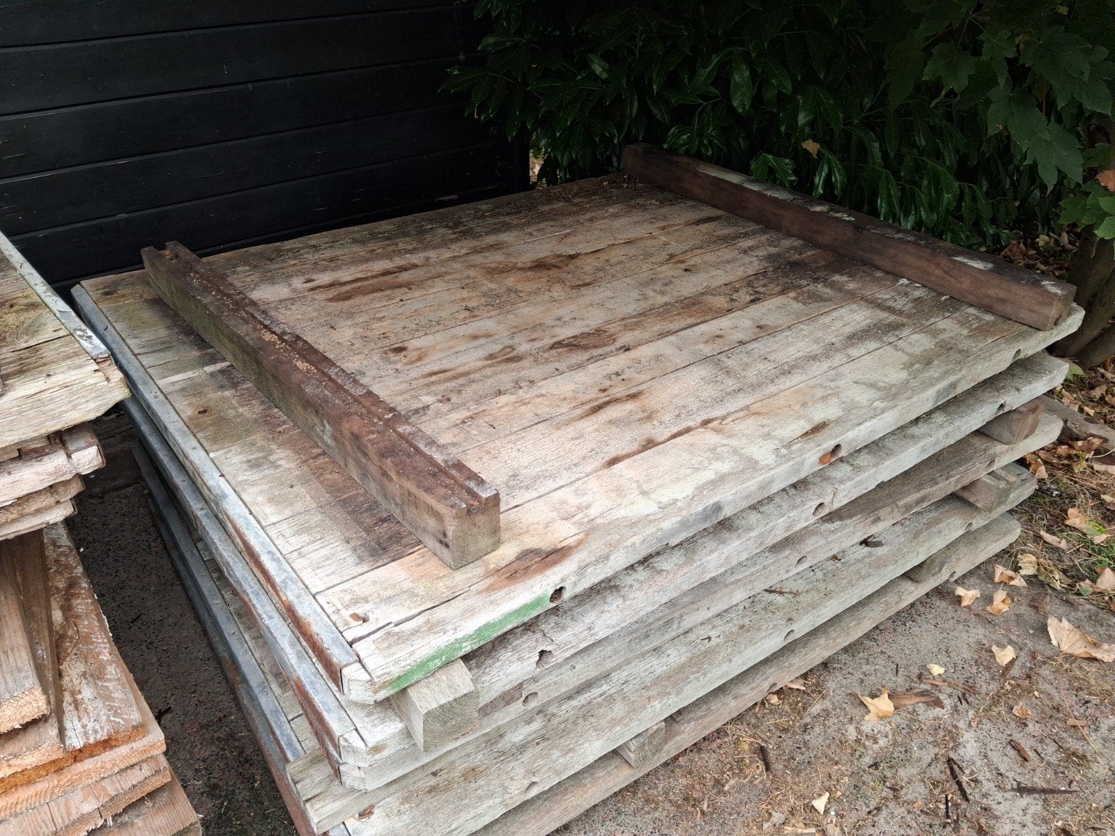 houten steenschotten., Ophalen, Gebruikt, Hout
