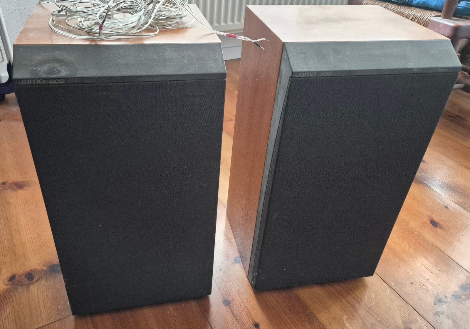Jamo 502 Stereo Speakers, Ophalen, Stereo speakers, Gebruikt, 60 tot 120 watt