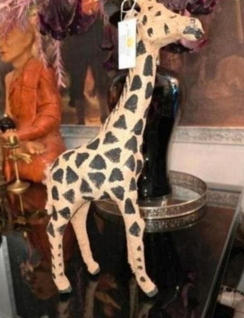Decoratieve Giraffe Beeldje - Zo goed als nieuw, Meerkleurig, Overige materialen, Overige stijlen, Nieuw
