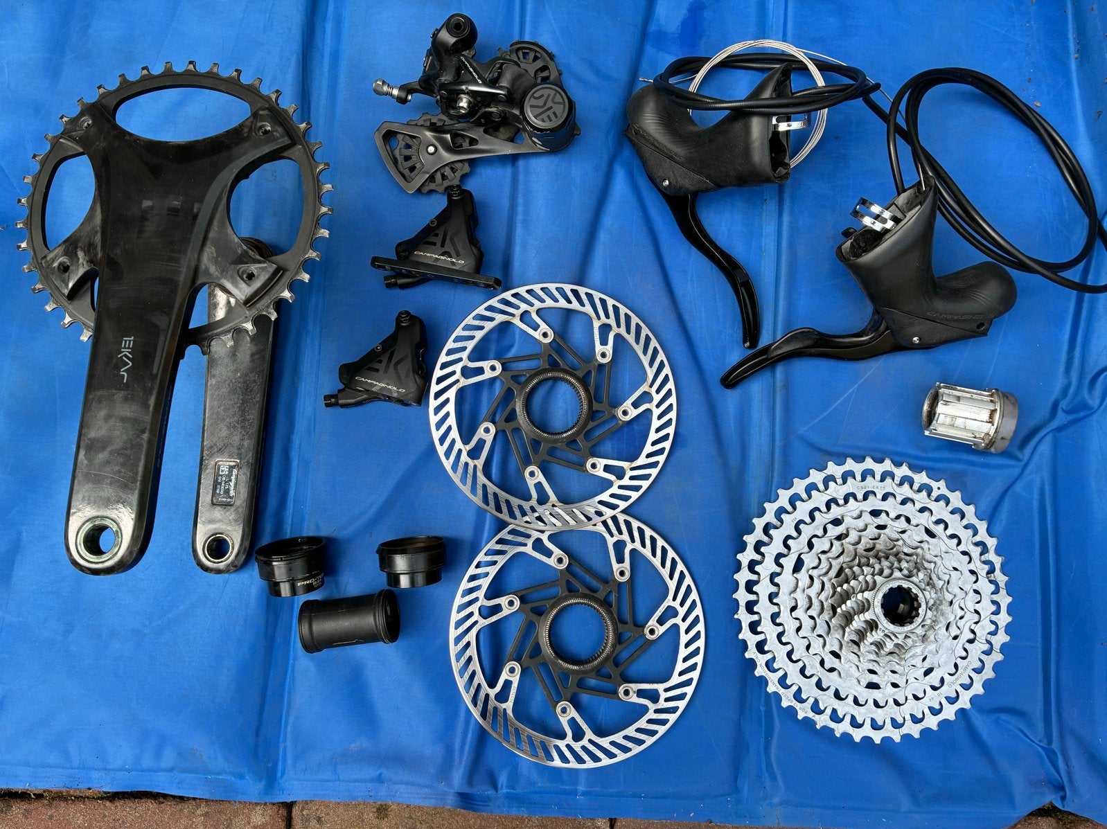 Onderdelen Campagnolo Ekar 13-speed Groep plus cassete body, Fietsen en Brommers, Fietsonderdelen, Ophalen, Gebruikt, Overige typen
