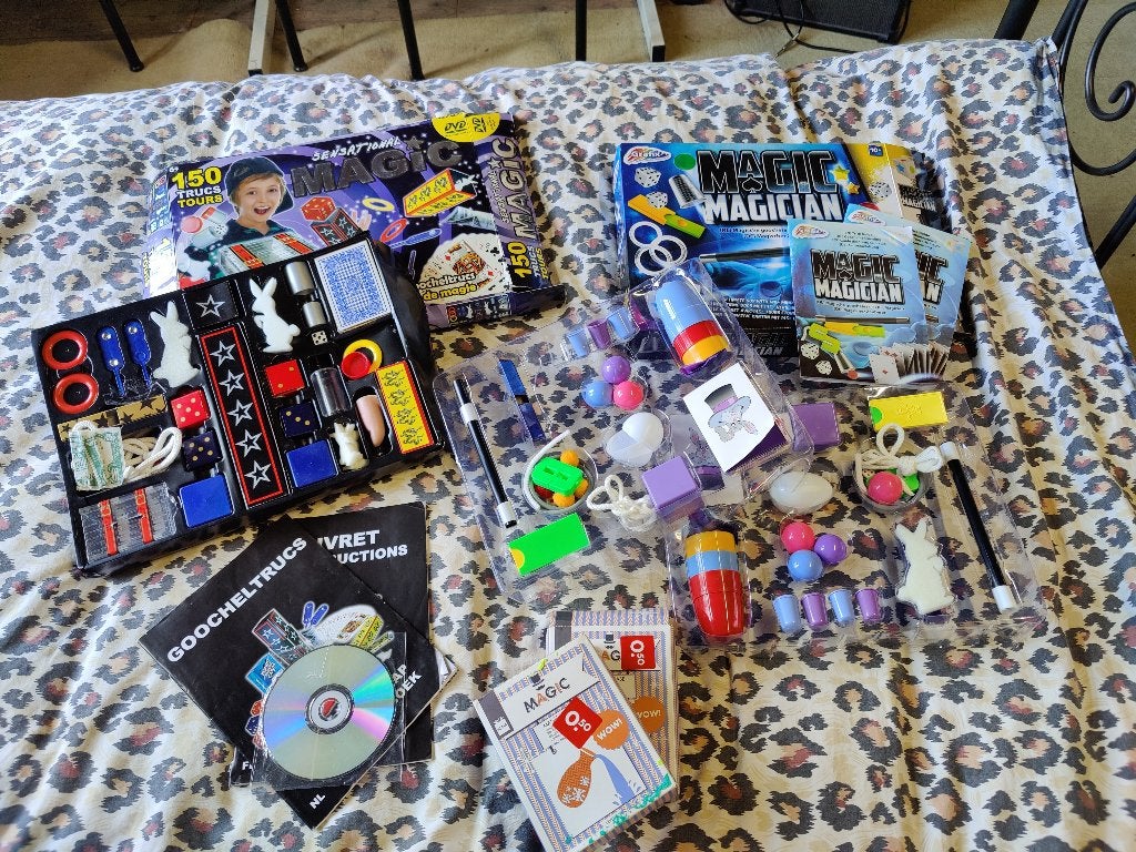 Pakket goocheldoos/ goocheldozen/ goocheltrucs (M101), Ophalen of Verzenden, Gebruikt