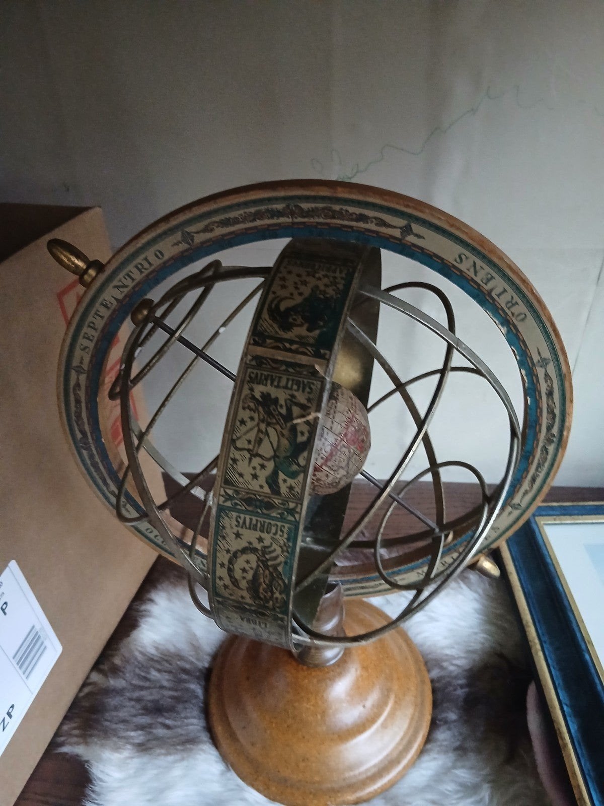 oud armilarium planetarium zonnestelsel, Ophalen of Verzenden