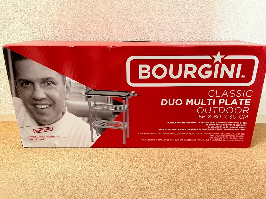 Electische bakplaat op frame compleet ongebruikt Bourgini, Ophalen, Nieuw