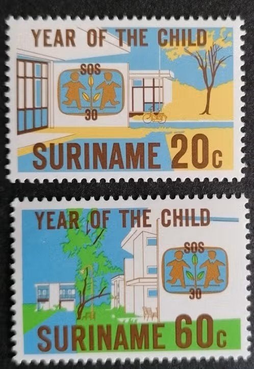 Suriname 1979 - ZB 183-184 - Jaar van het Kind, Postzegels en Munten, Ophalen of Verzenden, Postfris