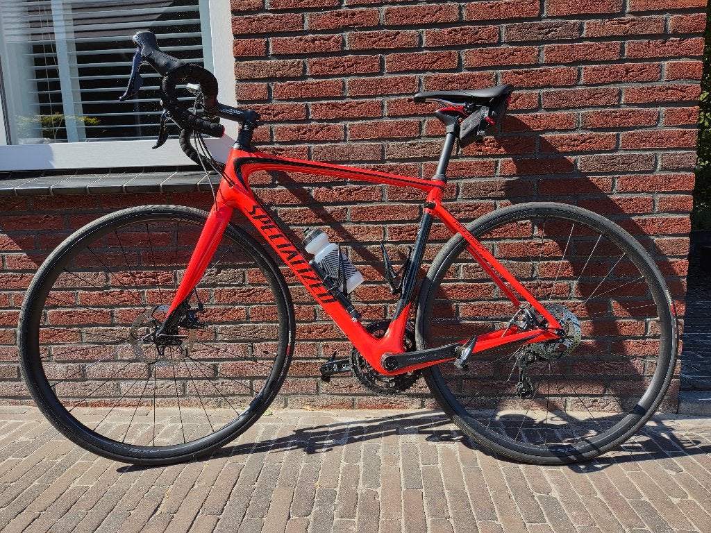 Specialized Roubaix 2017 m56, carbon disc met Future Shock, 28 inch, Carbon, Heren, Zo goed als nieuw
