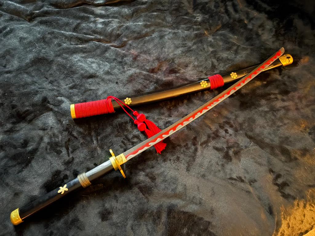 Black display katana + wooden stand, Ophalen of Verzenden