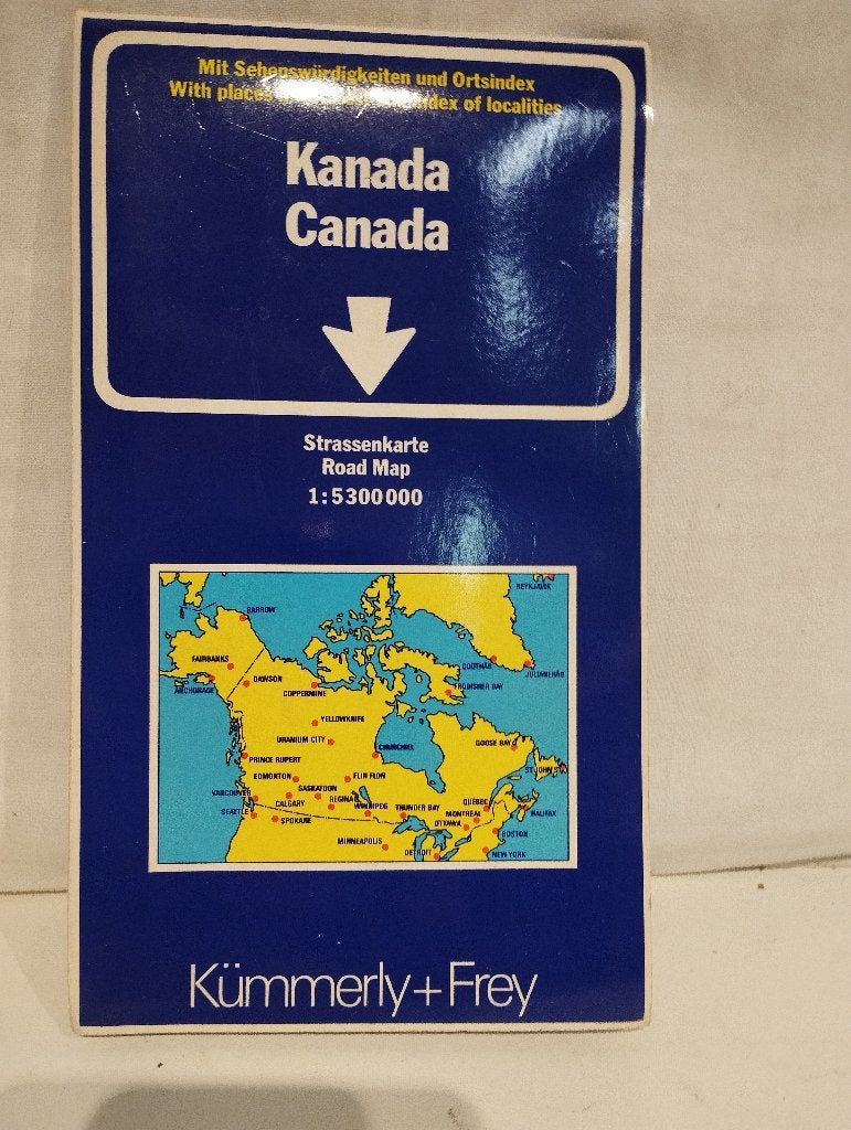 Canada Road map, Overige gebieden, Ophalen of Verzenden, 1800 tot 2000, Landkaart