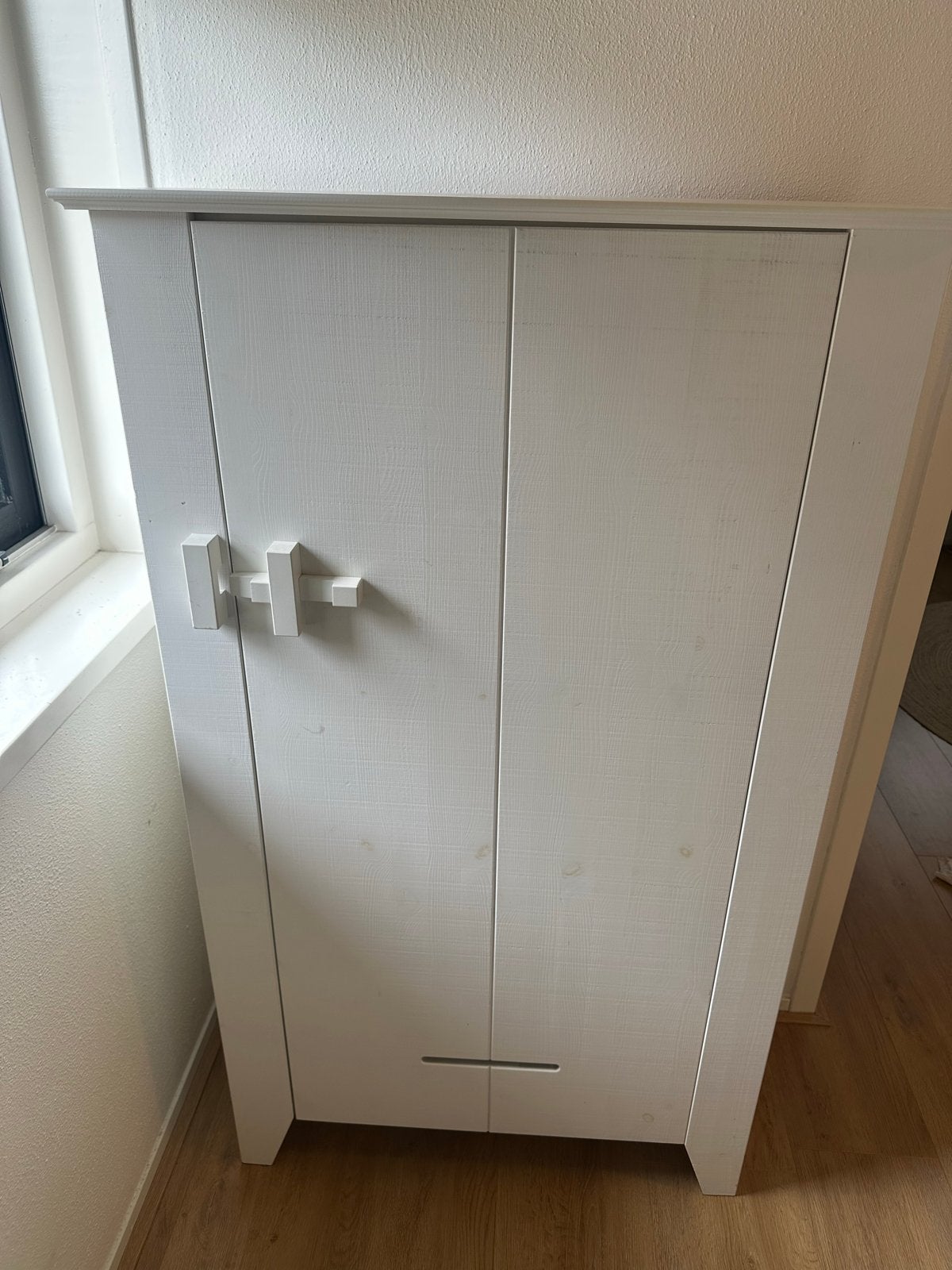 Woood kast Gijs (wit), Ophalen, Gebruikt, 100 tot 150 cm, 50 tot 100 cm