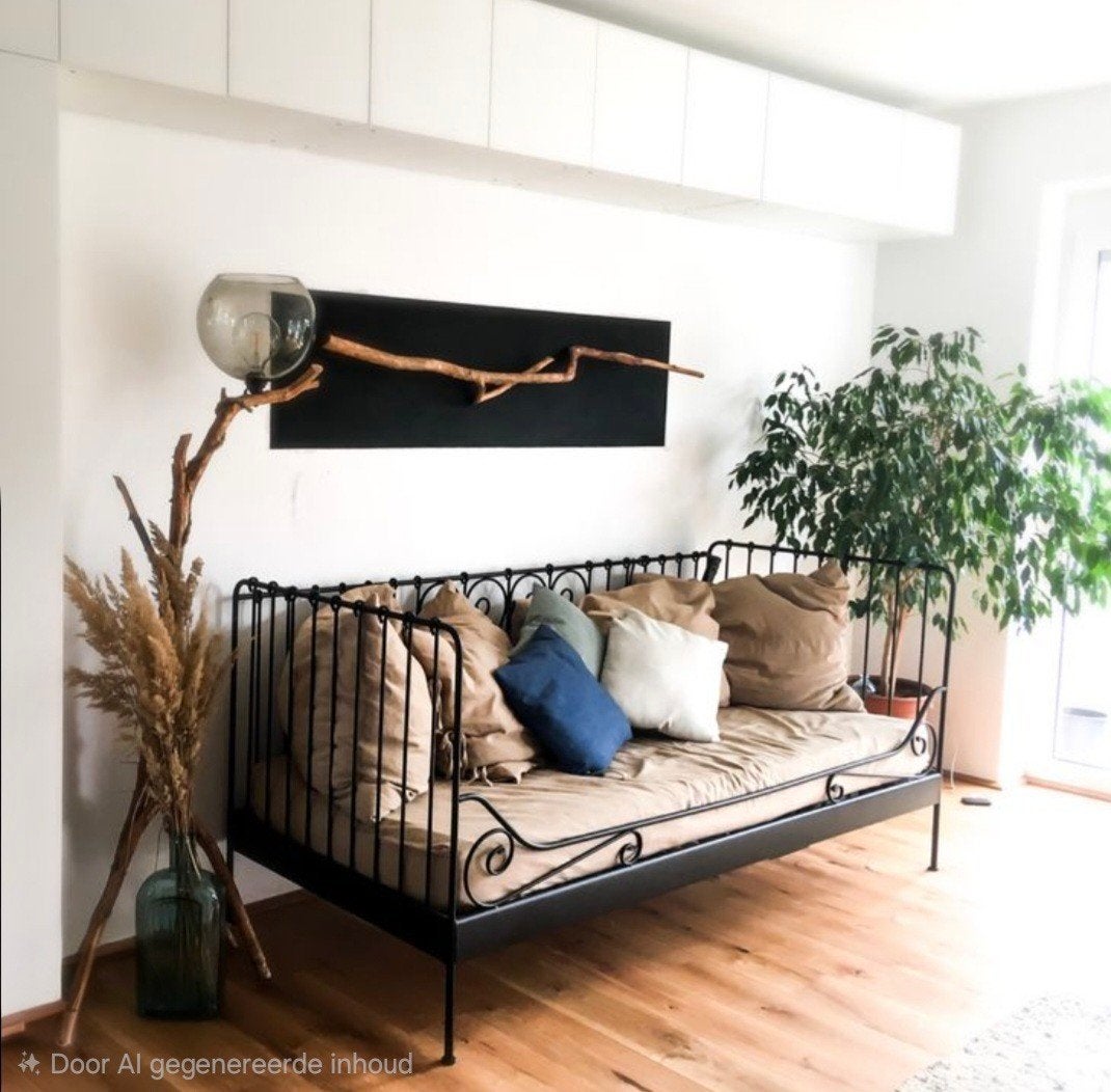 IKEA MELDAL bedframe – zwart met lattenbodem – 90x200 cm, Ophalen