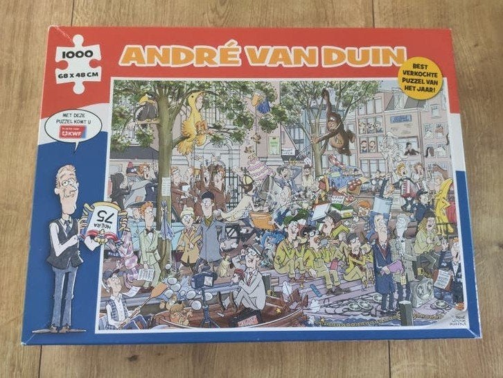 André van Duin Puzzel - 1000 stukjes - Compleet, Ophalen of Verzenden, 500 t/m 1500 stukjes, Gebruikt, Legpuzzel
