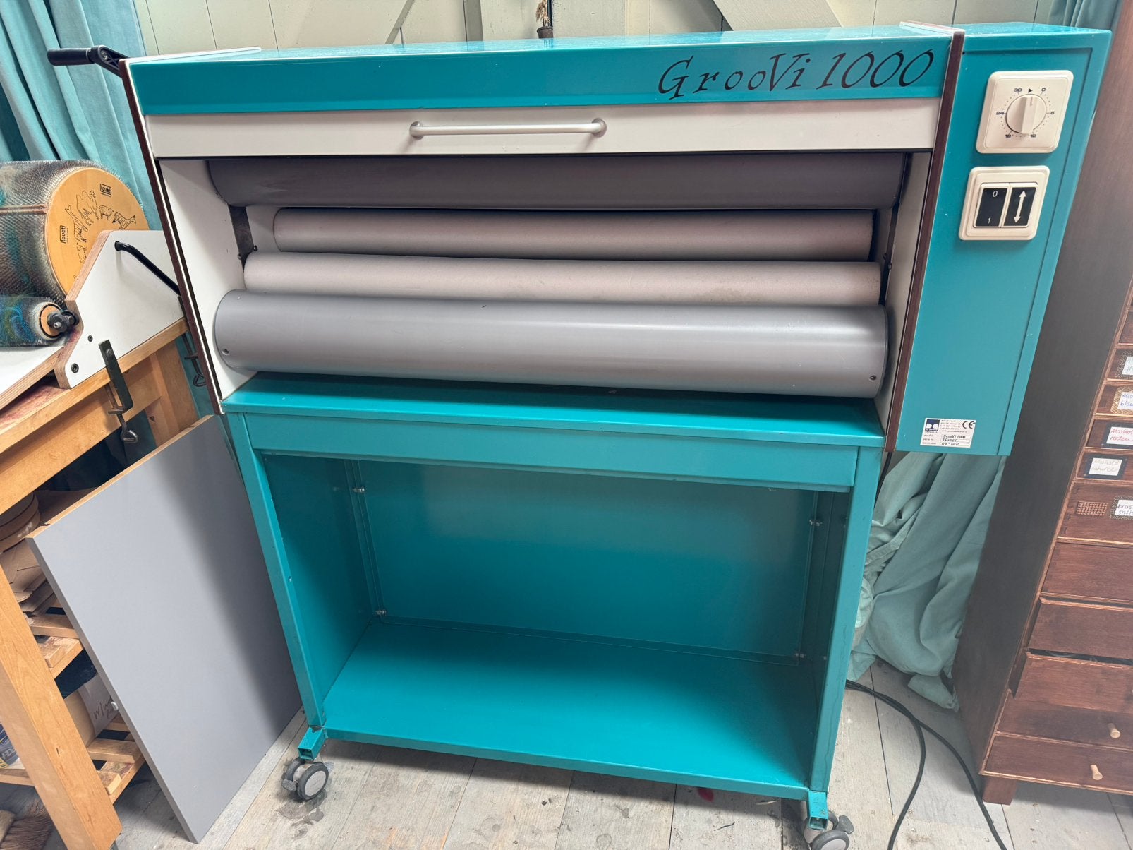GrooVi 1000 viltmachine, Hobby en Vrije tijd, Vilt, Ophalen, Gebruikt, Overige typen, Wolvilt