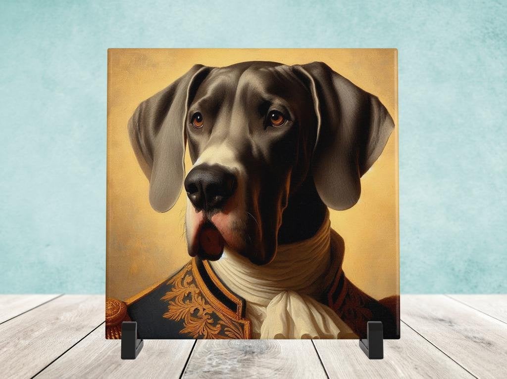 Barok Stijl - Duitse Dog tegel, Verzenden, Nieuw