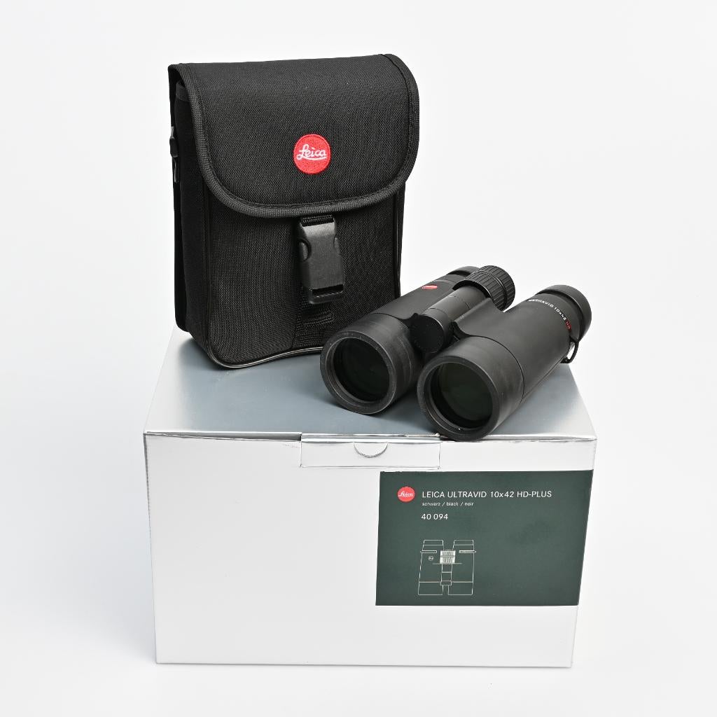 Leica Ultravid HD + 10x42, Ophalen of Verzenden, Zo goed als nieuw, 8 tot 12x, Dakkant (recht)