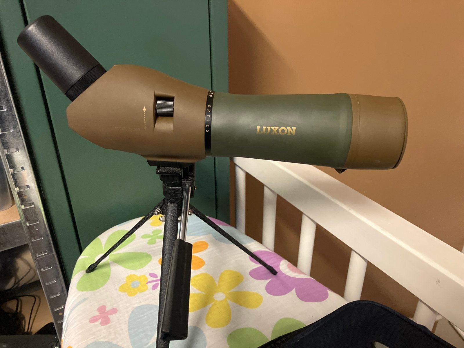 Luxon 15-45x60 mm spotting scope met statief en tas, Ophalen, Gebruikt, Lenzentelescoop (refractor), Met statief
