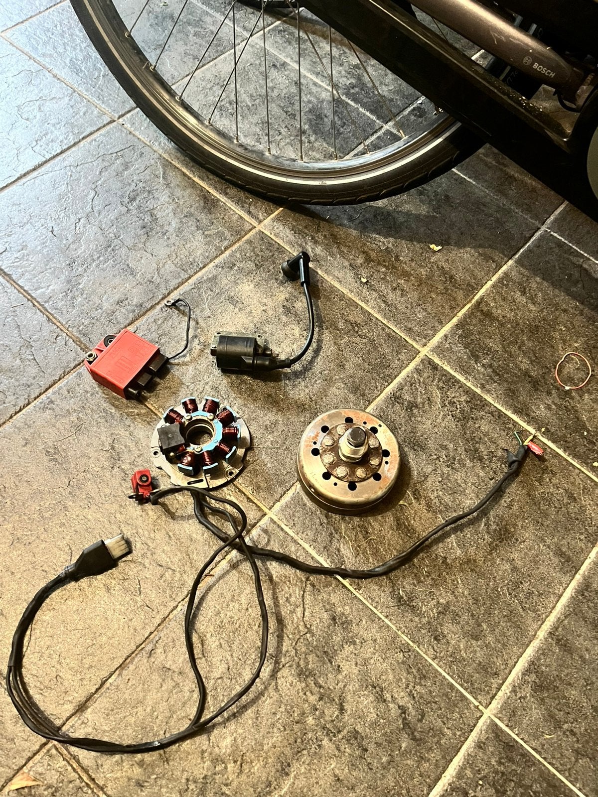 180cc lc onsteking met afgedraaid vliegwiel, Motoren, Ophalen of Verzenden