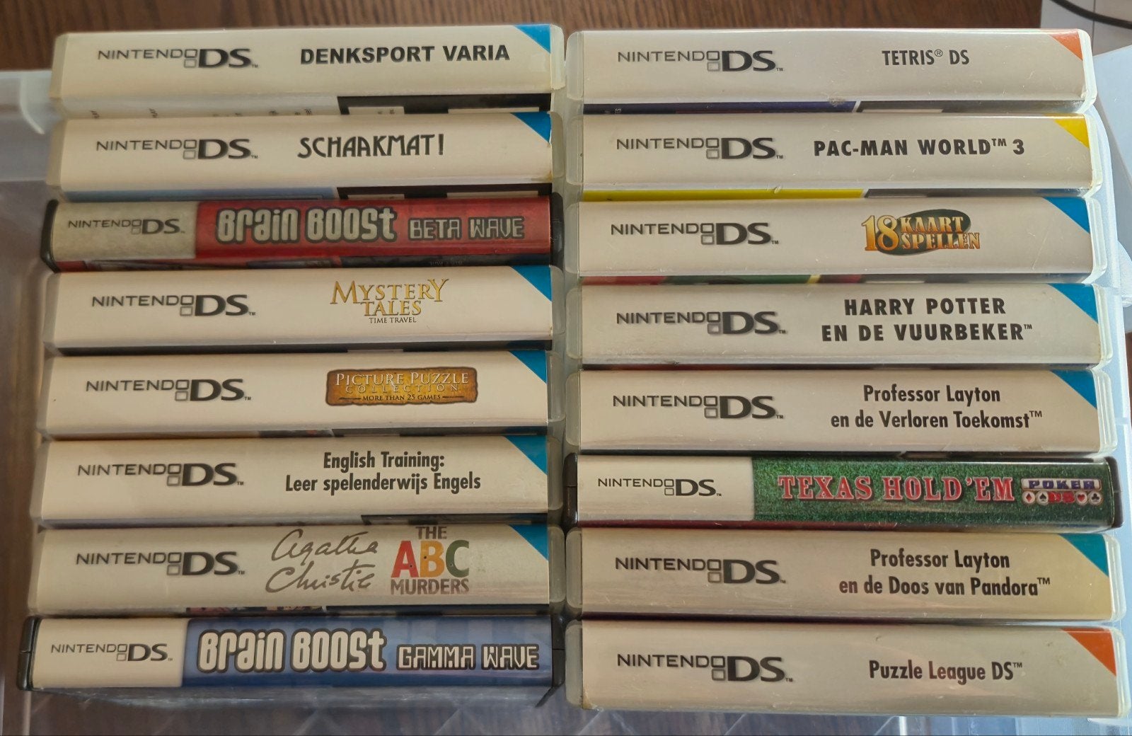 Nintendo DS Spellen - 16 Titels (Vochtschade Doosjes), Ophalen, Puzzel en Educatief, Gebruikt, 1 speler