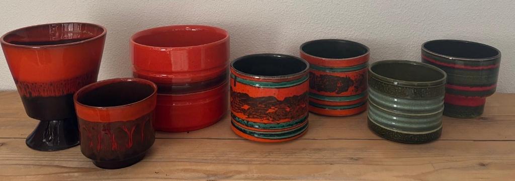 West Germany bloempotten, Antiek en Kunst, Antiek | Keramiek en Aardewerk, Ophalen