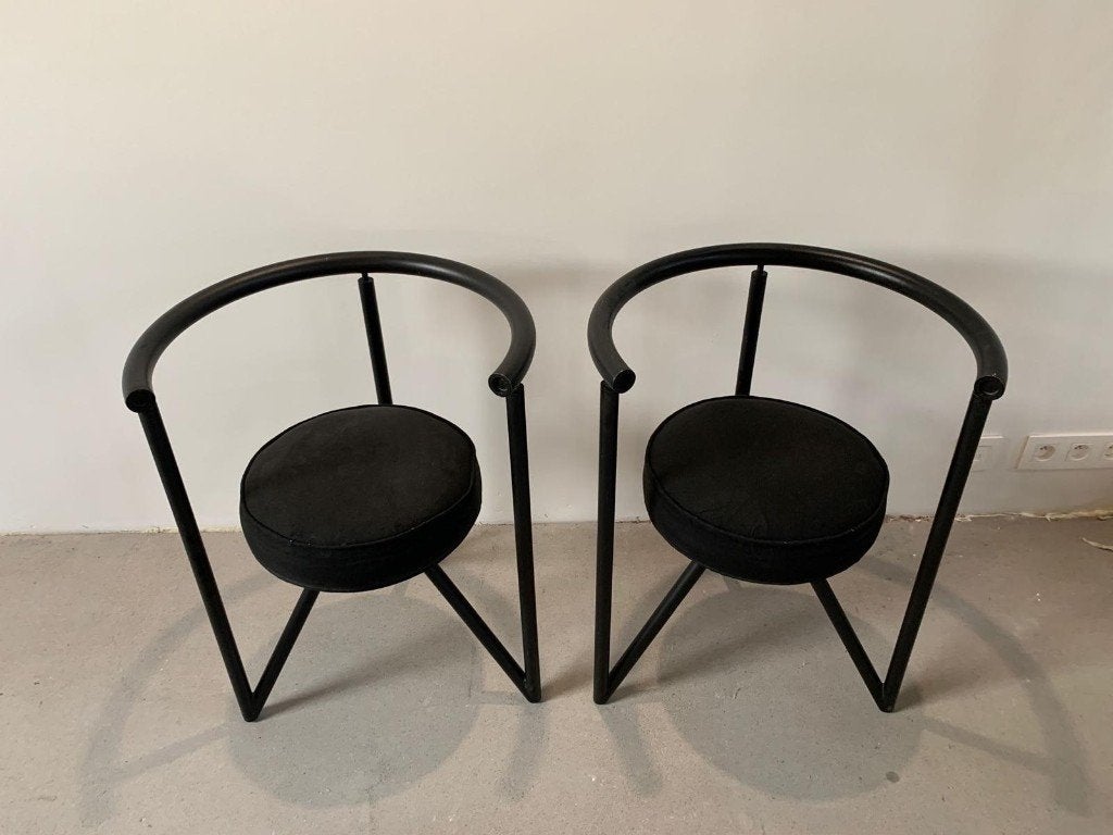 Set van twee "Miss Dorn", design door Philippe Starck, Twee, Zwart, Postmodern, Ophalen of Verzenden