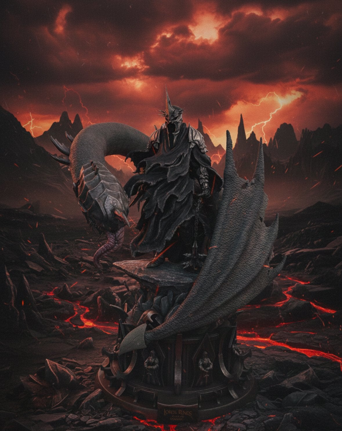 THE WITCHKING OF ANGMAR - handpainted, Verzamelen, Ophalen of Verzenden, Zo goed als nieuw, Fantasy