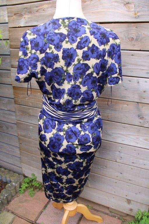 Jurk blauw/ bruin Isabel de Pedro mt 40 Vaste prijs, Maat 38/40 (M), Blauw, Isabel de Pedro, Ophalen of Verzenden