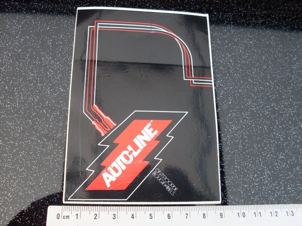 sticker autoline onstoorde bougieskabels logo auto-line, Verzenden, Zo goed als nieuw, Merk
