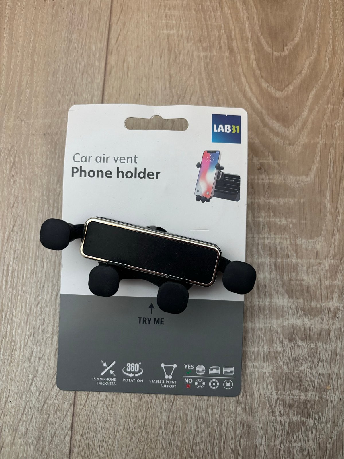 LAB31 Telefoonhouder voor auto ventilatierooster, Ophalen of Verzenden, Nieuw, Auto