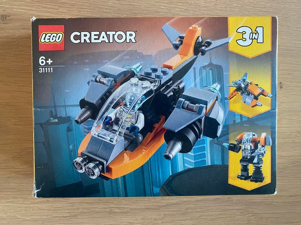 Lego 31111 - 3 in 1 set - Cyberdrone, Compleet, Lego, Ophalen of Verzenden, Zo goed als nieuw