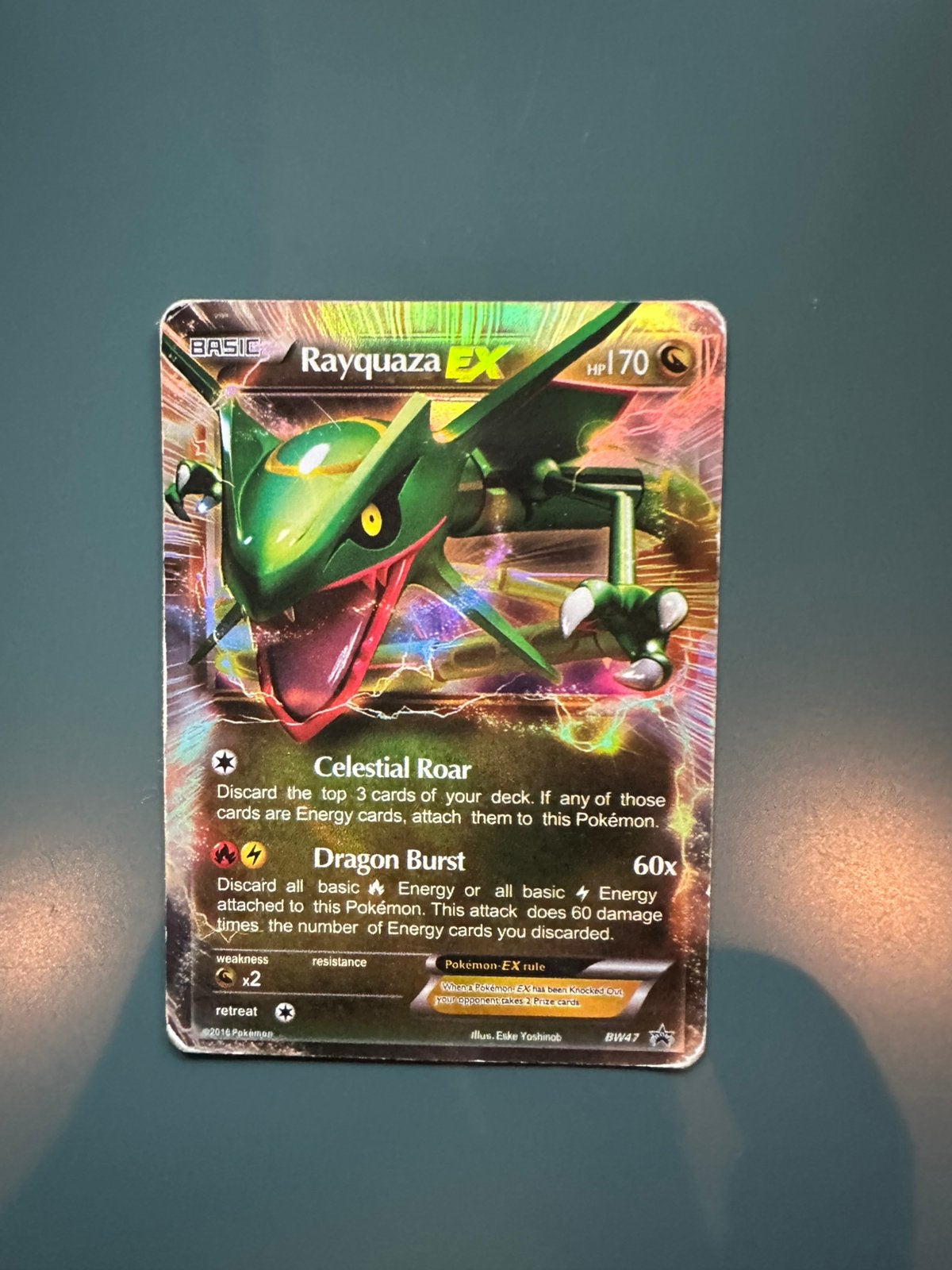 Pokémon kaart Rayquaza EX, Verzenden, Zo goed als nieuw