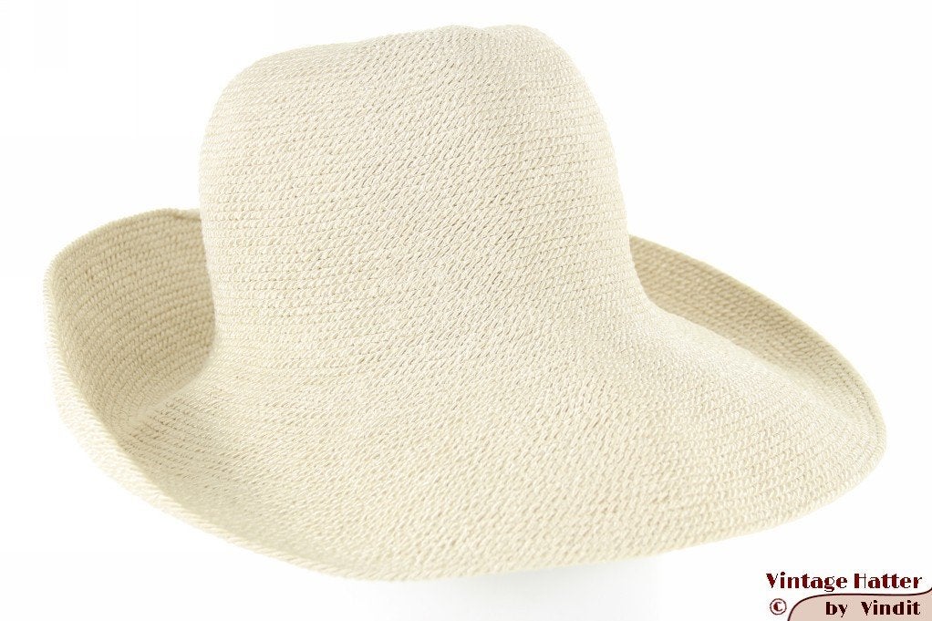 Flexibele dameshoed The Mad Hatter vormbaar ivoorwit 56-57, 56 of 57 cm (M, 7 of 7⅛ inch), Hoed, The MadHatter Amsterdam, Nieuw
