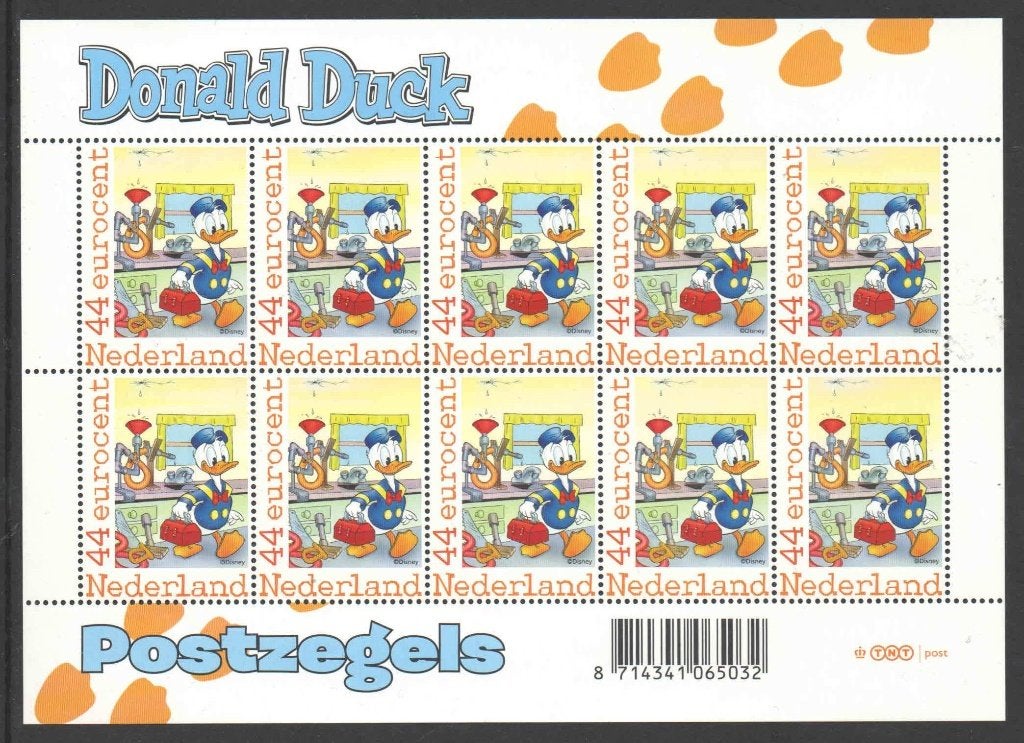 Postzegels Donald Duck, Ontdek Duckstad: Vel 1, Postzegels en Munten, Ophalen of Verzenden, Na 1940, Postfris