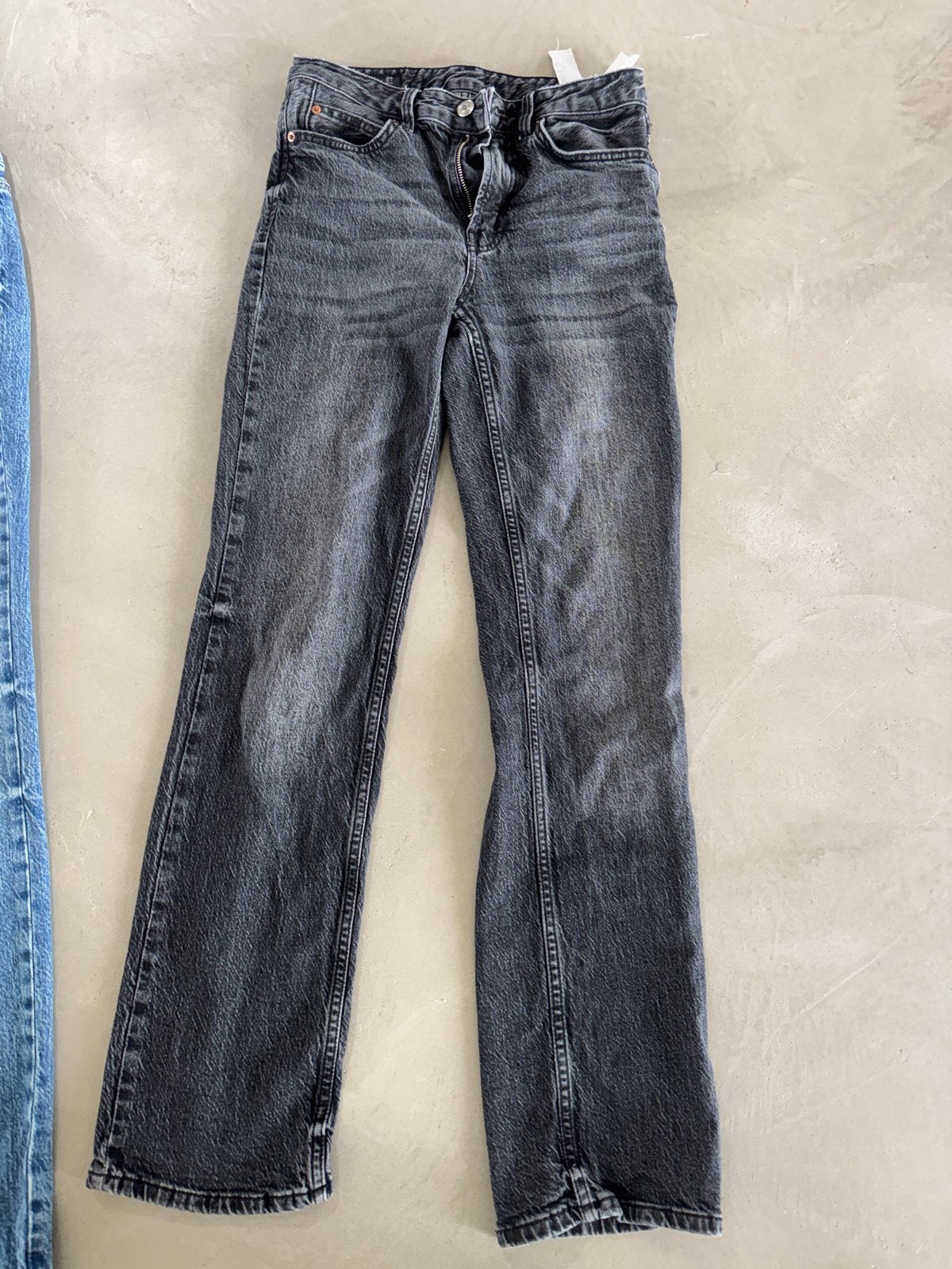 Stradivarius D98 Straight Jeans Maat 36, Ophalen of Verzenden, Gedragen, Zwart, W28 - W29 (confectie 36)
