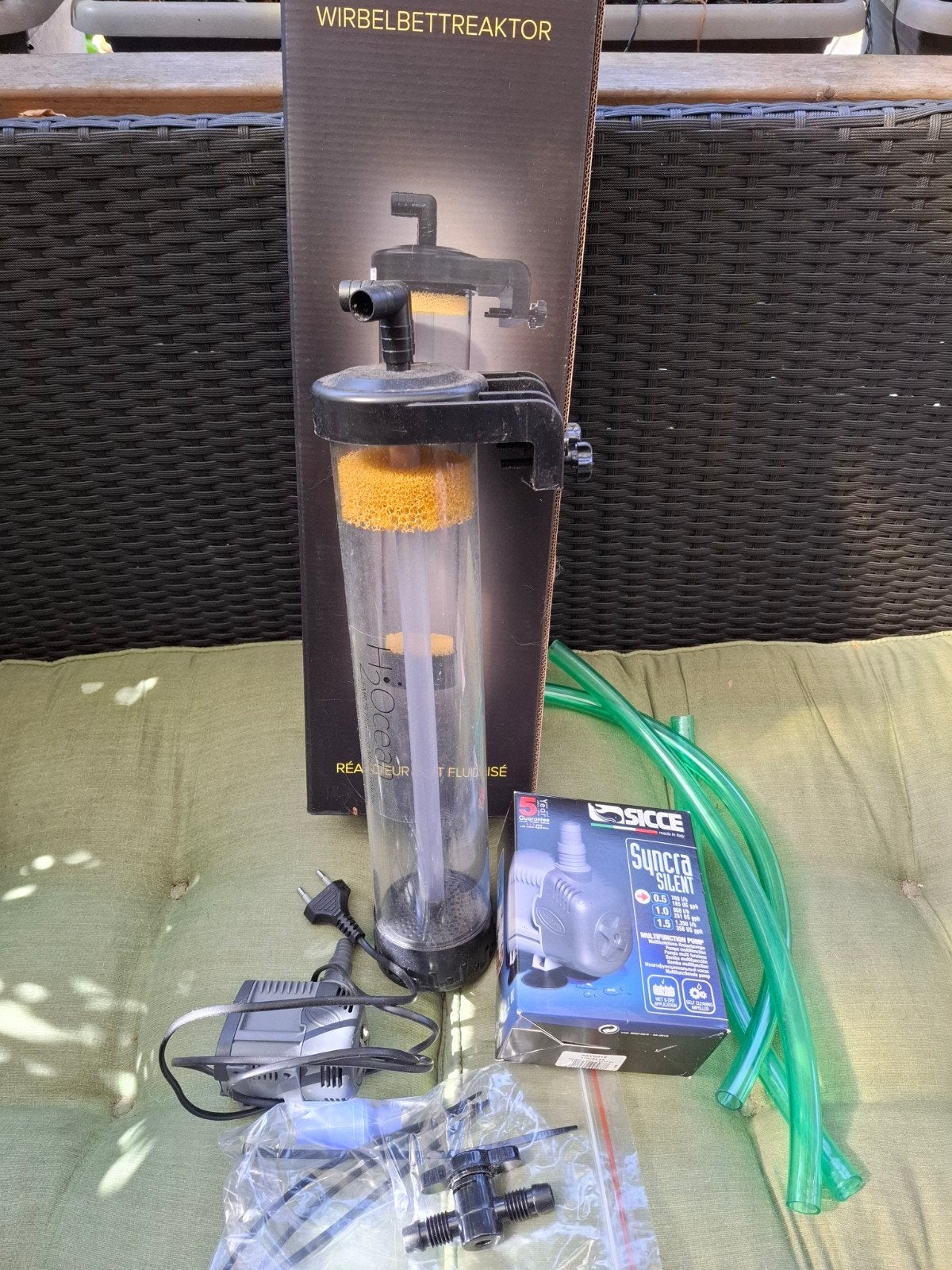 H2 Ocean media reactor met sicce syncra pomp, Ophalen