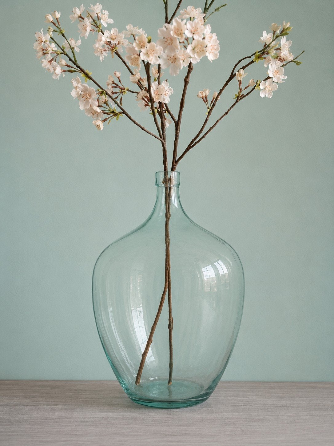 Decoratieve Wijnfles / Vaas - Gerecycled Glas, Ophalen