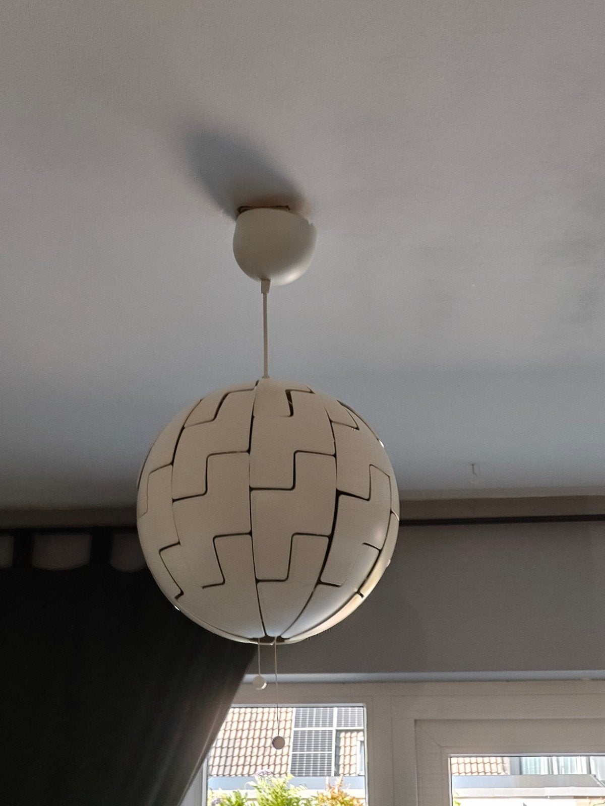 Witte IKEA PS 2014hanglamp., Huis en Inrichting, Lampen | Hanglampen, Ophalen of Verzenden, Gebruikt, Metaal, Modern, Design