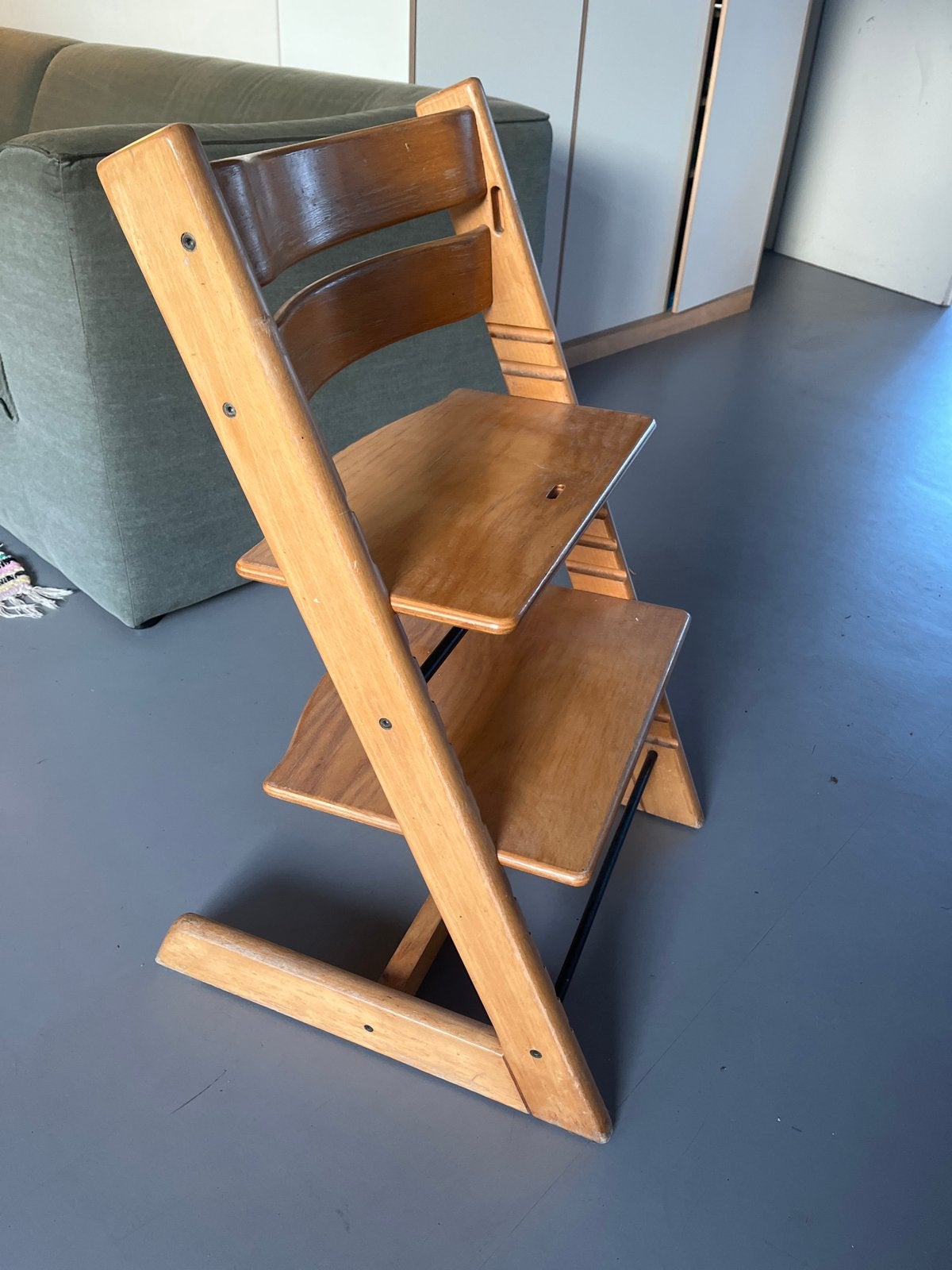 Stokke Trip Trap Origineel Model - Gebruikt maar Top!, Ophalen of Verzenden, Gebruikt, Meegroeistoel, Aanschuifbaar