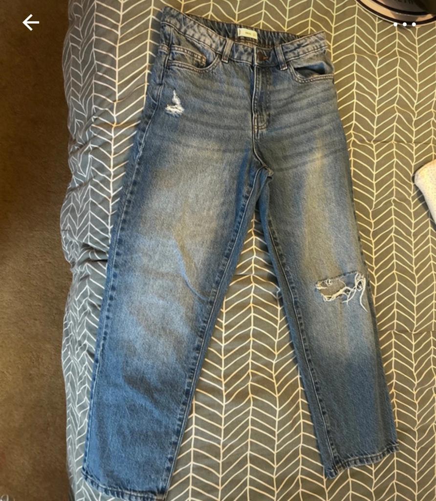 Mooie spijkerbroek van mng baggy, Ophalen of Verzenden, Zo goed als nieuw, Blauw, W30 - W32 (confectie 38/40)