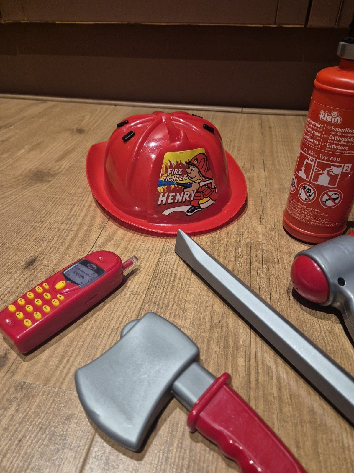 brandweer speelgoed helm etc., Ophalen