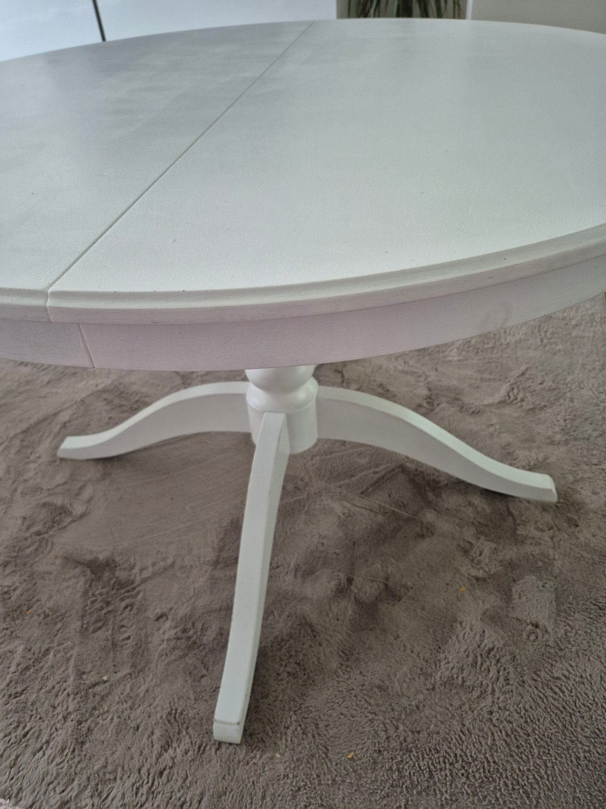 Ikea uitschuifbare  vier poot eettafel, Ophalen, 150 tot 200 cm, 200 cm of meer, Zo goed als nieuw