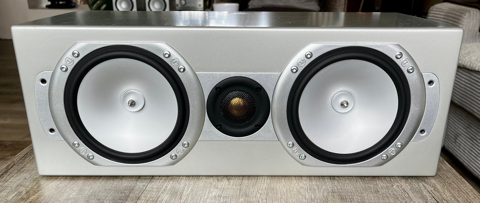 Monitor Audio Silver RS LCR Center Speaker – Zilver Finish, Audio, Tv en Foto, Luidsprekers, Ophalen, 60 tot 120 watt, Monitor Audio