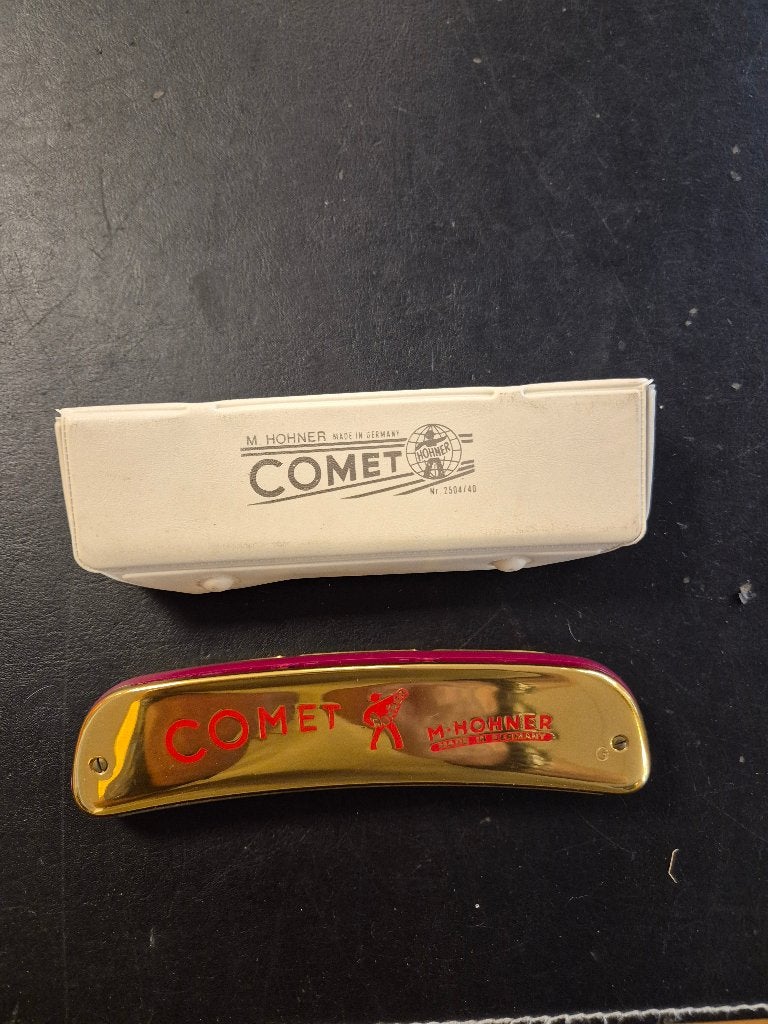 Mondharmonica Hohner Comet, Gebruukt Gerei, C-mondharmonica, Ophalen of Verzenden, Zo goed als nieuw