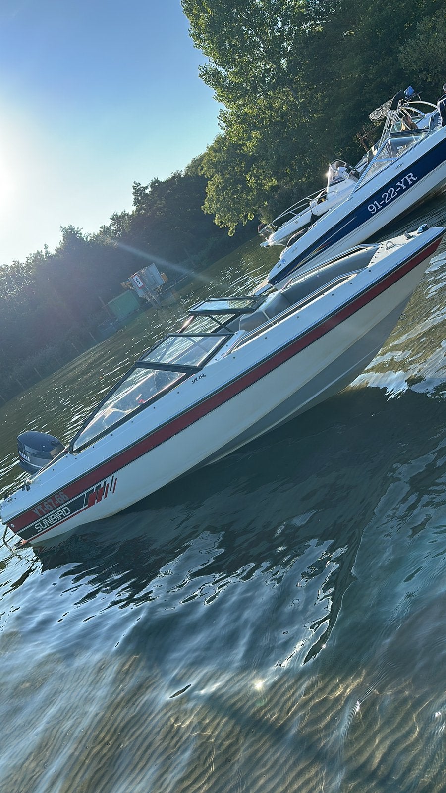 Sunbird SPL150 – inclusief geremde kanteltrailer, Watersport en Boten, Speedboten, Ophalen of Verzenden, Gebruikt, Buitenboordmotor