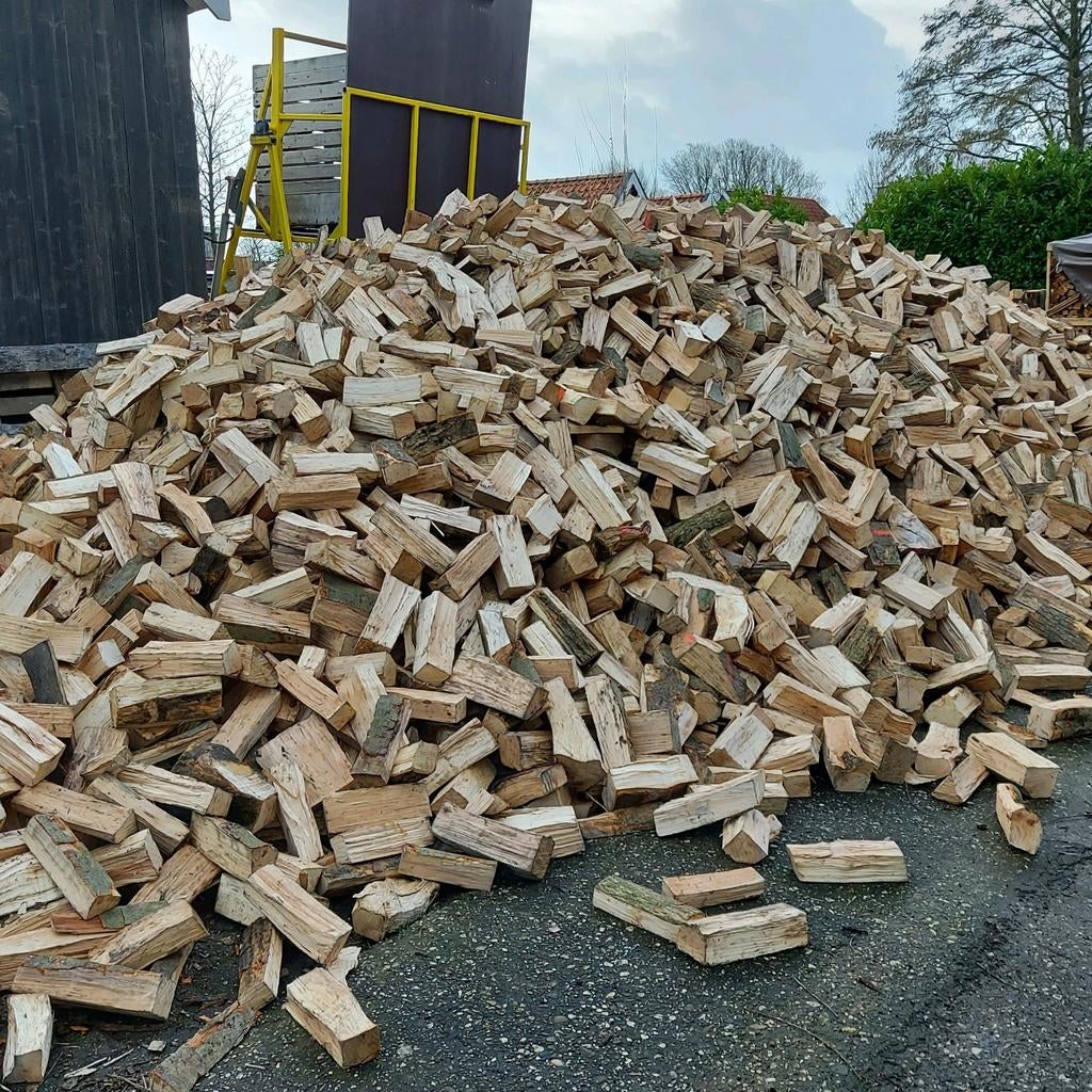 Zeer mooi droog haardhout, stookmix, 25cm, Tuin en Terras, Haardhout, 6 m³ of meer, Ophalen