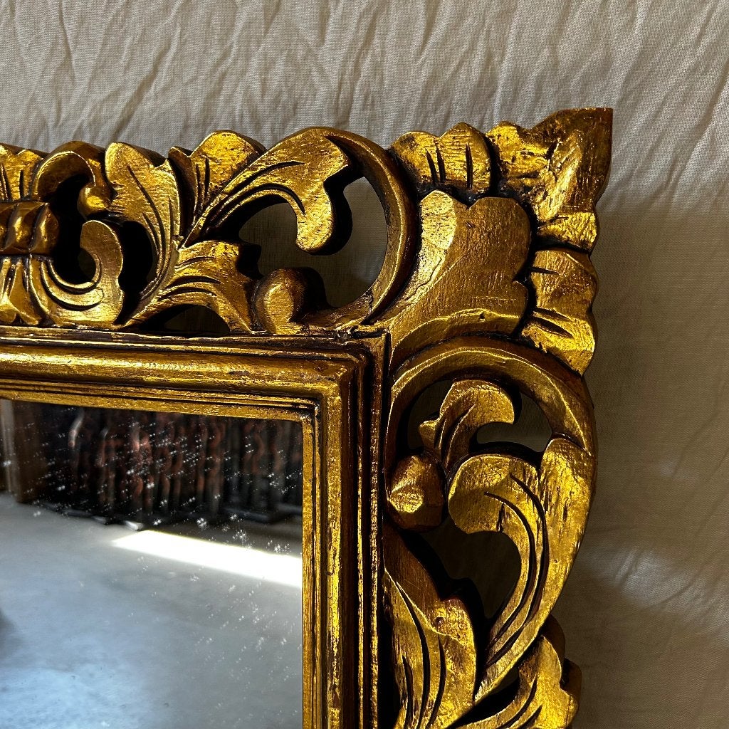Barok spiegel – houten lijst goud- 80 x 60 cm- TTM Wonen, TTM Wonen, Meubels – (Perzische) Tapijten en Woonaccessoires, Taag 63, 2491 CS, Den Haag (Forepark)