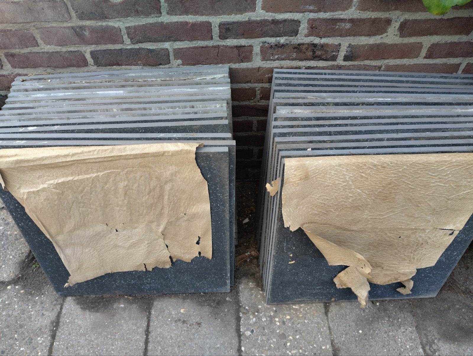 32 nieuwe, keramische terrastegels 60x60x2 cm cm, ruim 11 m², Tuin en Terras, Ophalen, Keramiek, Nieuw, 10 m² of meer