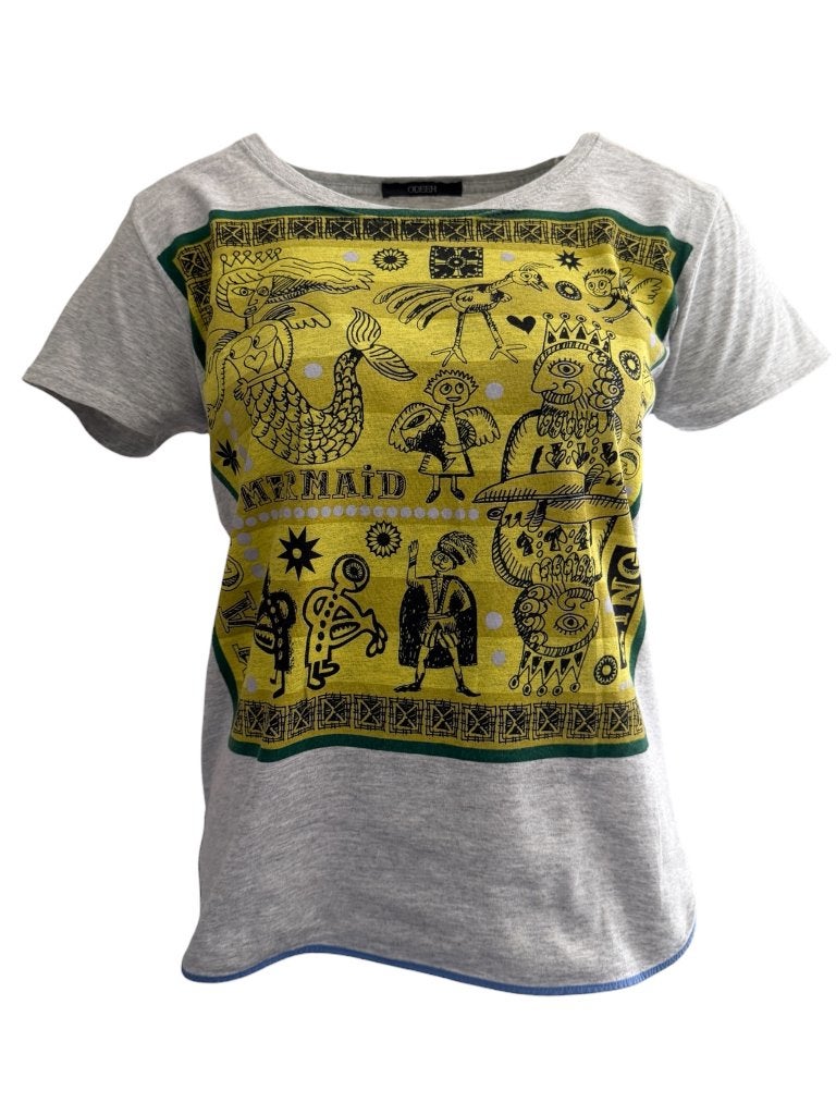 Odeeh shirt S, Ophalen of Verzenden, Zo goed als nieuw, Grijs